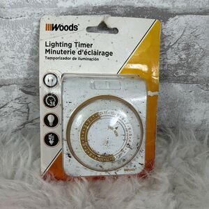 Woods Indoor Lighting Timer (50000)  FS 24 Hrs Repeats Daily